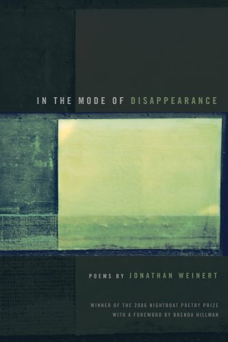 In the Mode of Disappearance, Jonathan Weinert